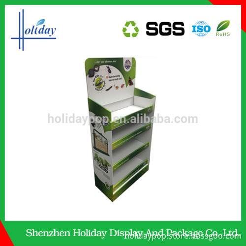 DIY skin care floor cardboard display stand